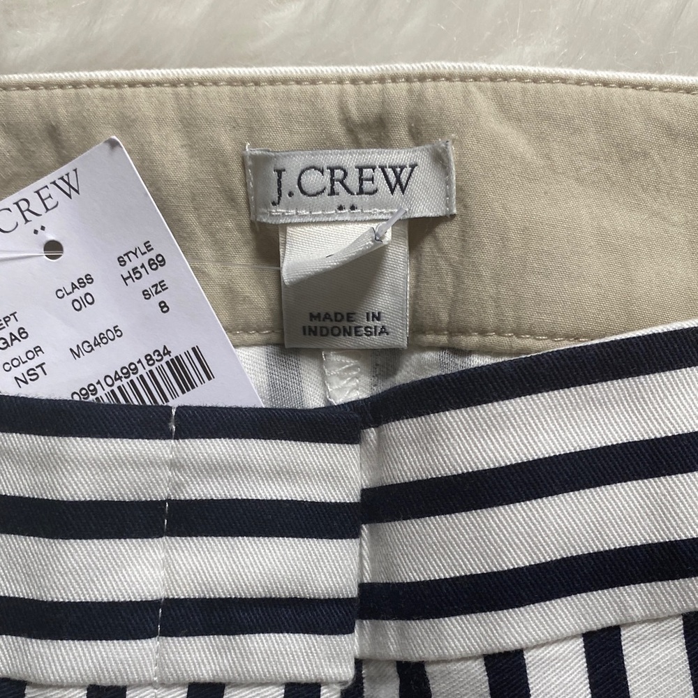 NWT J. Crew Black and White Shorts 8 - Picture 4 of 4